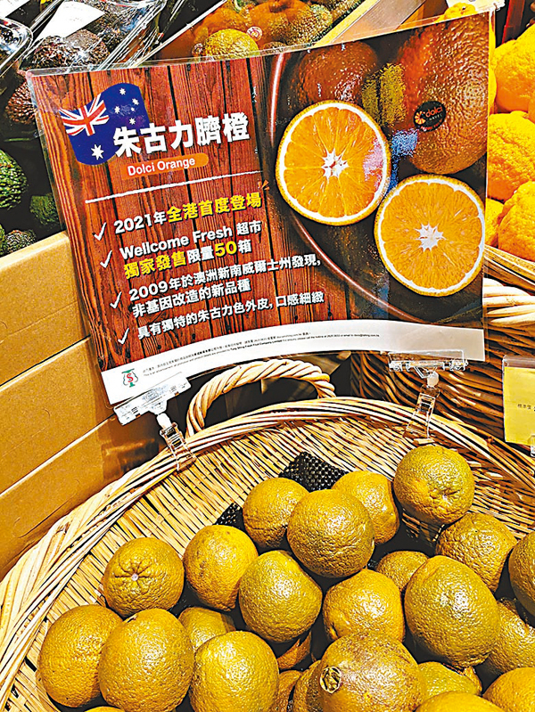 ●澳洲朱古力臍橙