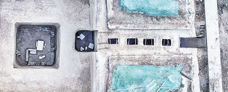 ●薛紹墓擁有明顯僭越的4天井。受訪者供圖