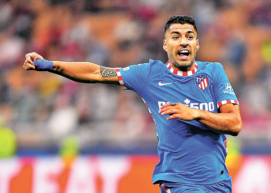 ●馬體會前鋒蘇亞雷斯再次倒戈，但近來狀態卻有欠理想。 路透社