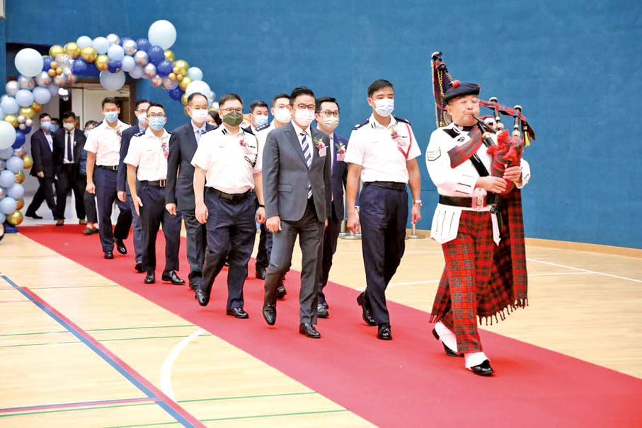 ● 葉振南出席香港警務處東九龍總區最佳保安服務選舉頒獎典禮作主禮嘉賓。