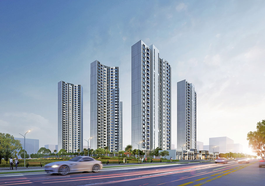 江門● 「美的嘉華．紫薇公館」坐落於江門新會區，享「四橫三縱兩站」便利交通網絡。