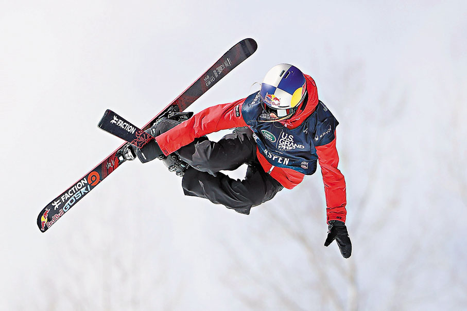 ●谷愛凌成功完成自由式滑雪前空翻兩周加轉體四周這一高難動作。 資料圖片