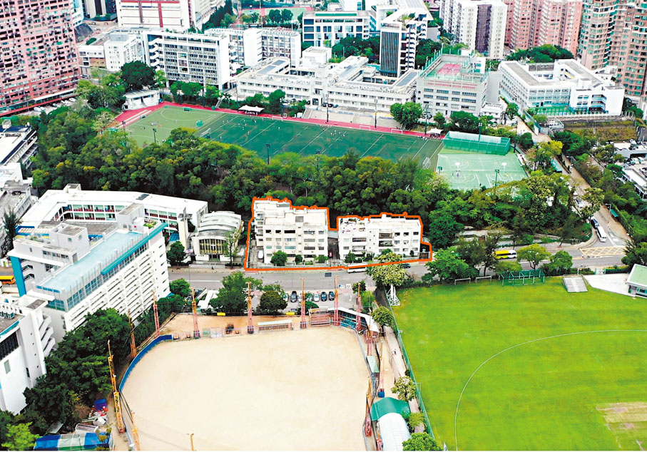 ●天光道4至12號公務員合作社物業（紅框位置）位處傳統豪宅地段。