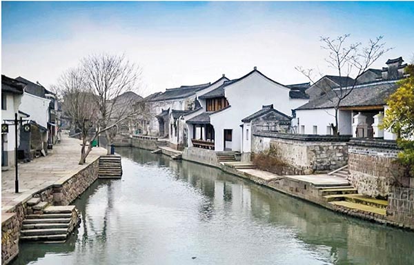 ●寧波慈溪鳴鶴古鎮一景。 作者供圖