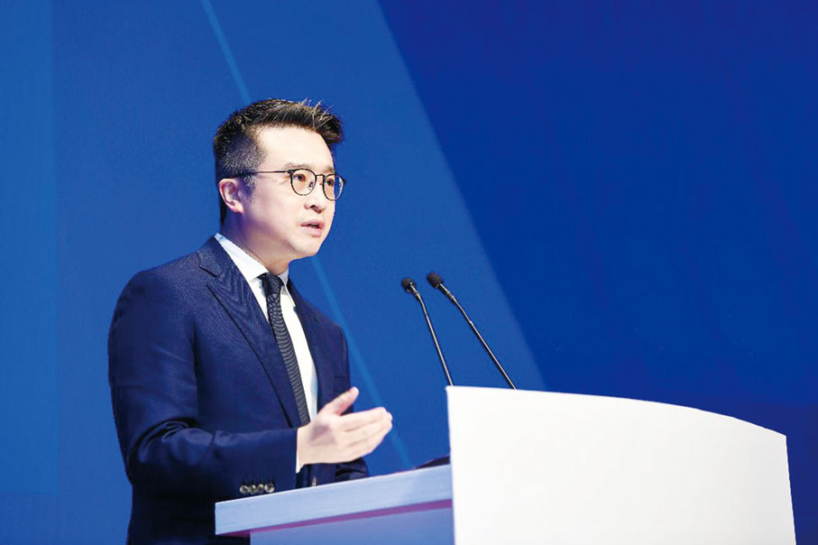 ●牽頭發起人尚乘集團主席兼香港青年會首席會長蔡志堅博士發言。