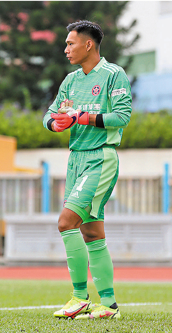 ● 東方門將葉鴻輝今將第200次為球會上陣。 資料圖片
