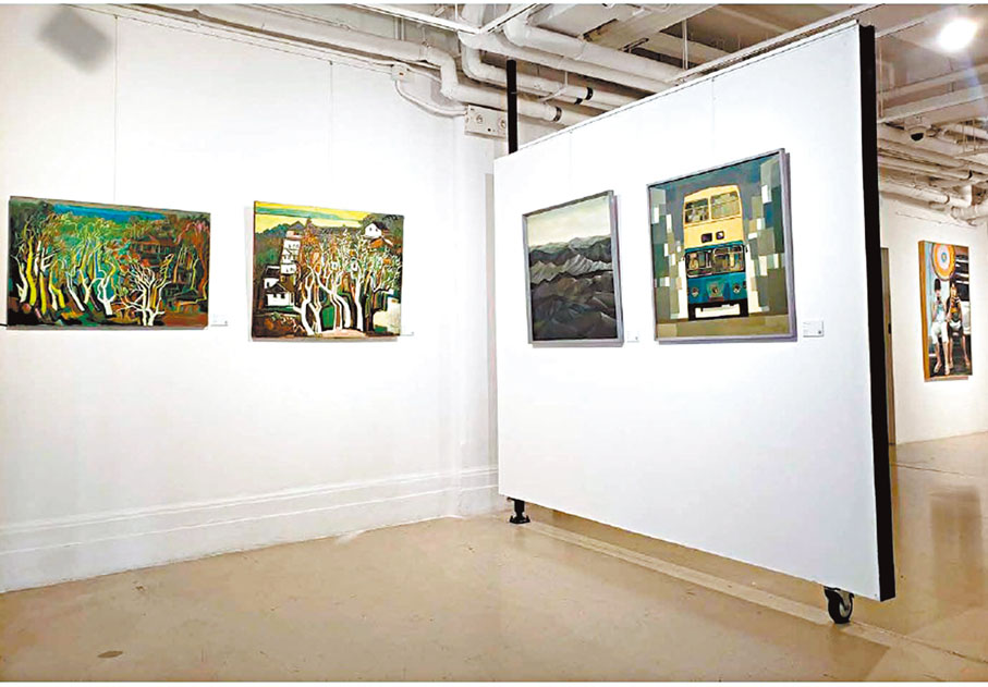 ●畫作反映本地藝術發展面貌。 主辦方提供