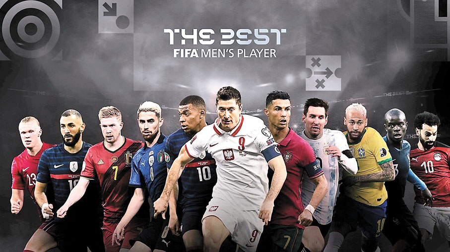 ●候選11強分別為(左起)夏蘭特、賓施馬、奇雲迪布尼、佐真奴費路、麥巴比、利雲度夫斯基、C朗、美斯、尼馬、簡迪與穆罕默德沙拿。  網上圖片