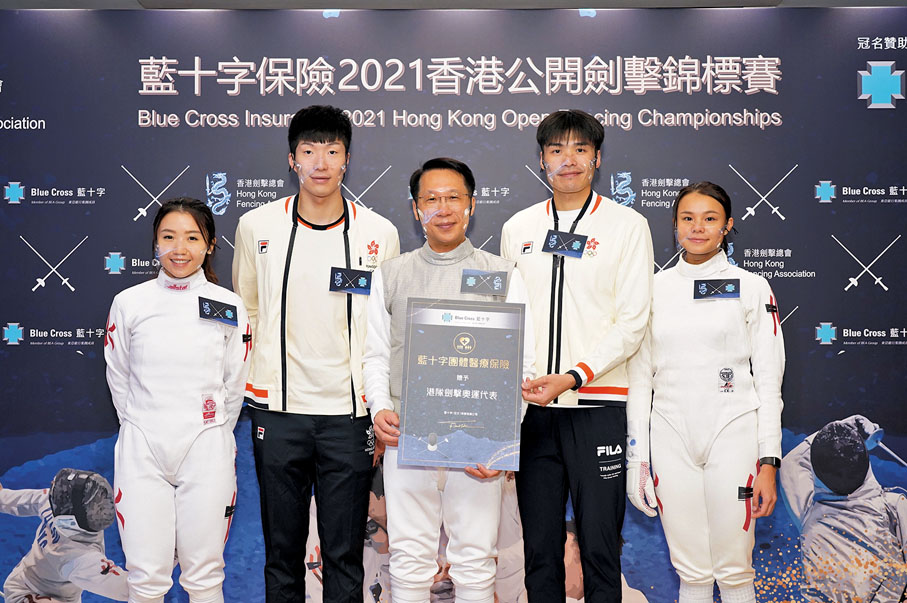 ● 張家朗（左二）、張小倫（右二）、連翊希（右一）和朱嘉望（左一）均會參賽。  大會圖片