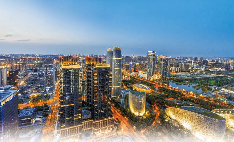 ●成都高新區（南區）一角。