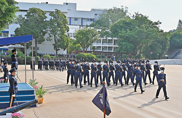 ●香港警察學院結業典禮，共有24名見習督察及86名學警結業。警方圖片