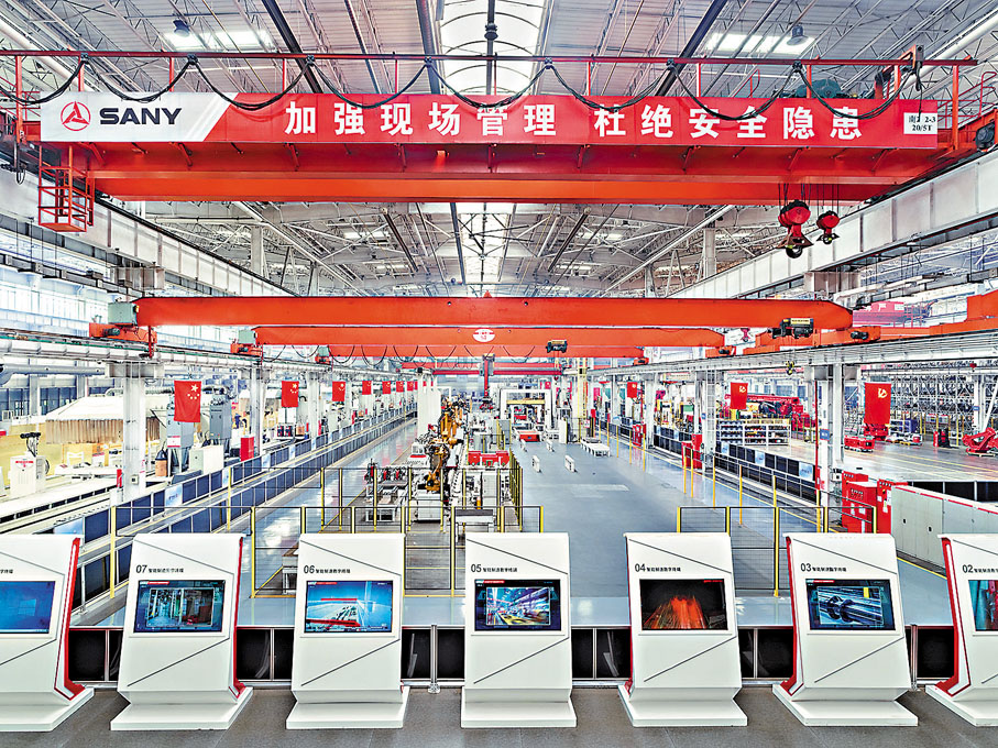 ● 三一重工北京樁機工廠智能化改造的廠房。