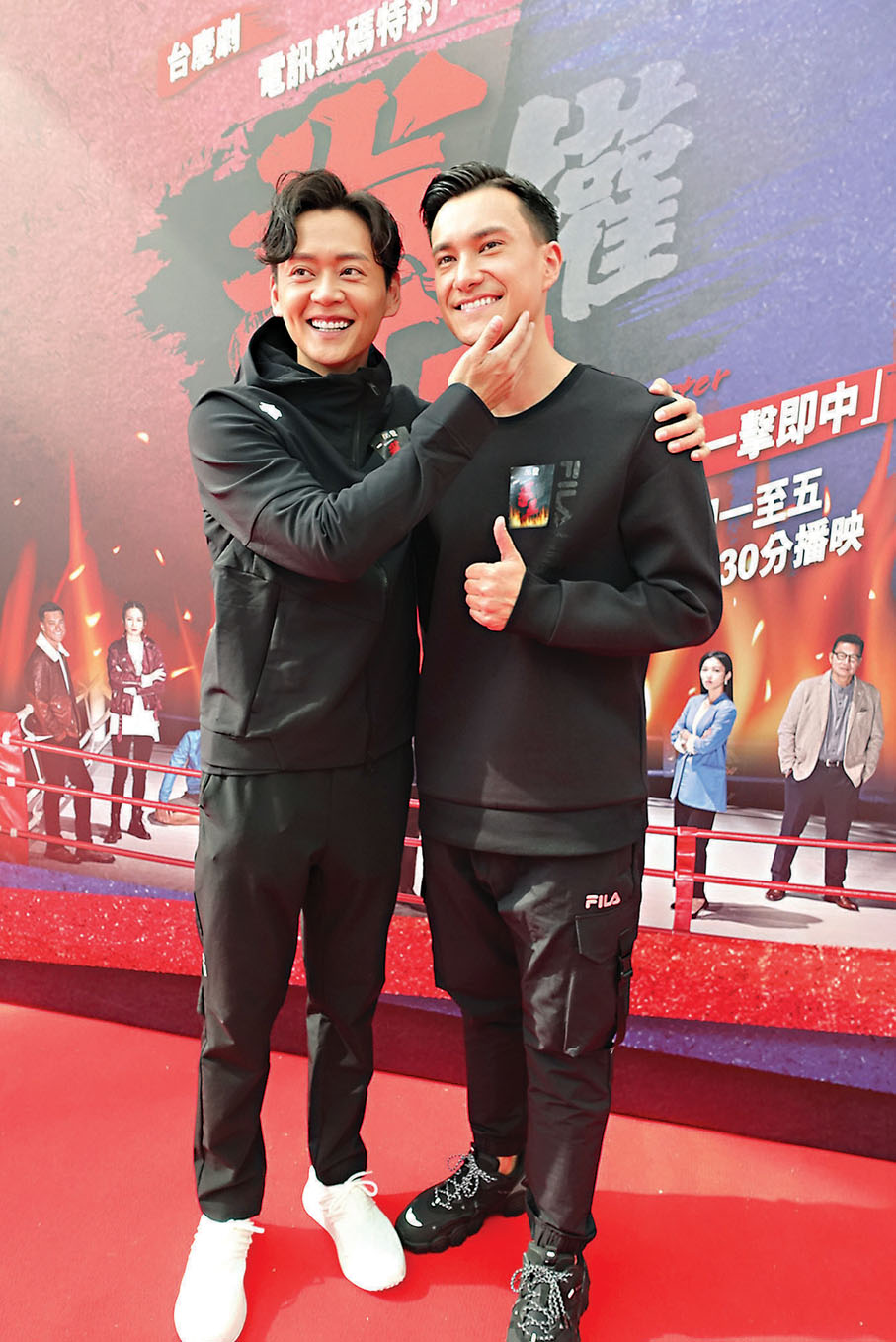 ●張振朗(左)稱與朱敏瀚都是正經男仔。