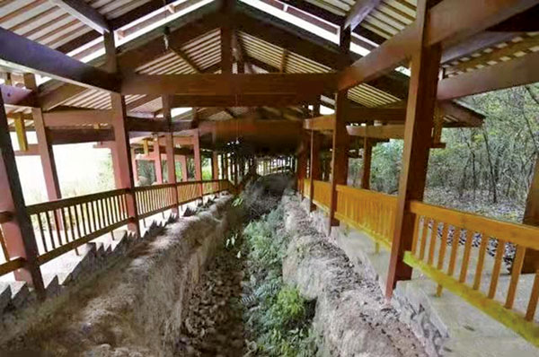 ■遇林亭窯遺址龍窯內景