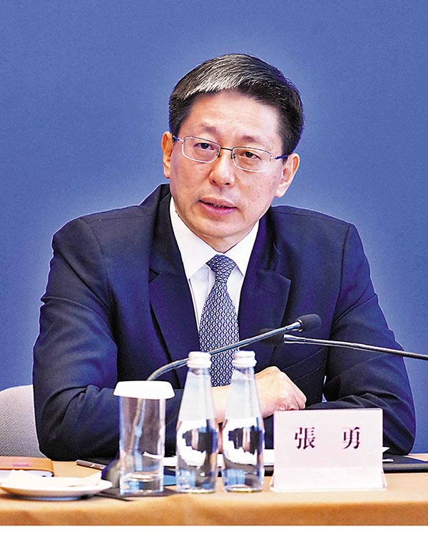 ●全國人大法工委副主任、基本法委員會副主任張勇。 資料圖片