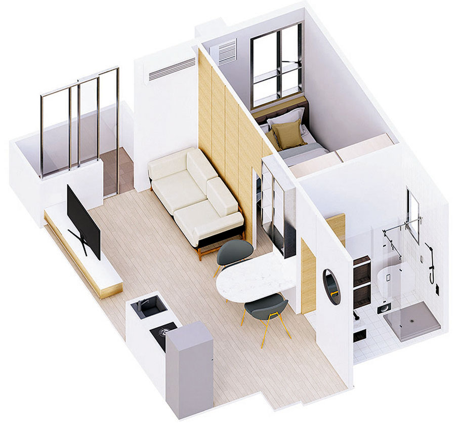 ●最細的一房單位面積達300平方呎，售價估計約270萬元，首期僅需13.5萬元便能做業主。