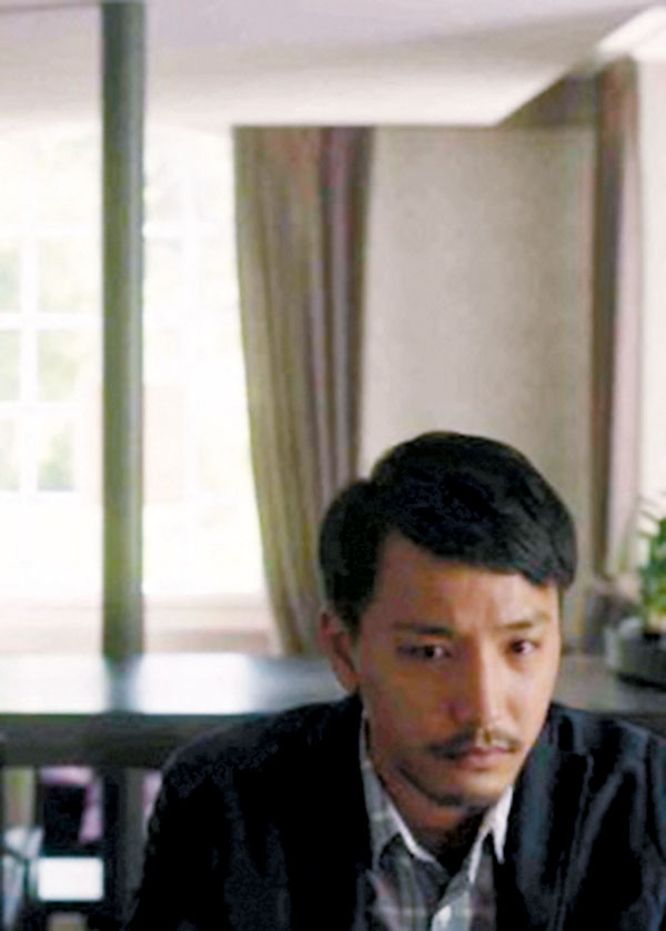 ●電影《造口人》劇照，林耀聲演繹已故多媒體文化人李志超。 作者供圖