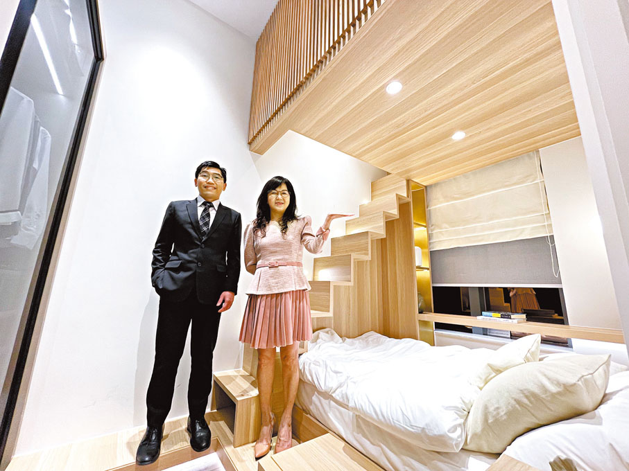 ● 海茵莊園每戶樓底達3.5米高，採用「垂直空間」以達至「高樓底增值」。