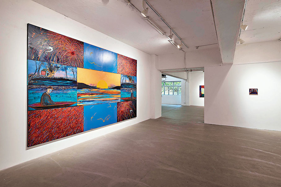 ●年輕藝術家韓幸霖的畢業展作品曾在畫廊展出。 安全口畫廊供圖