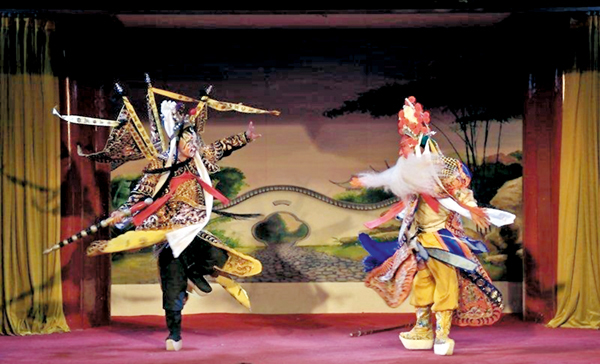 ●秦腔傳統戲《下河東》。