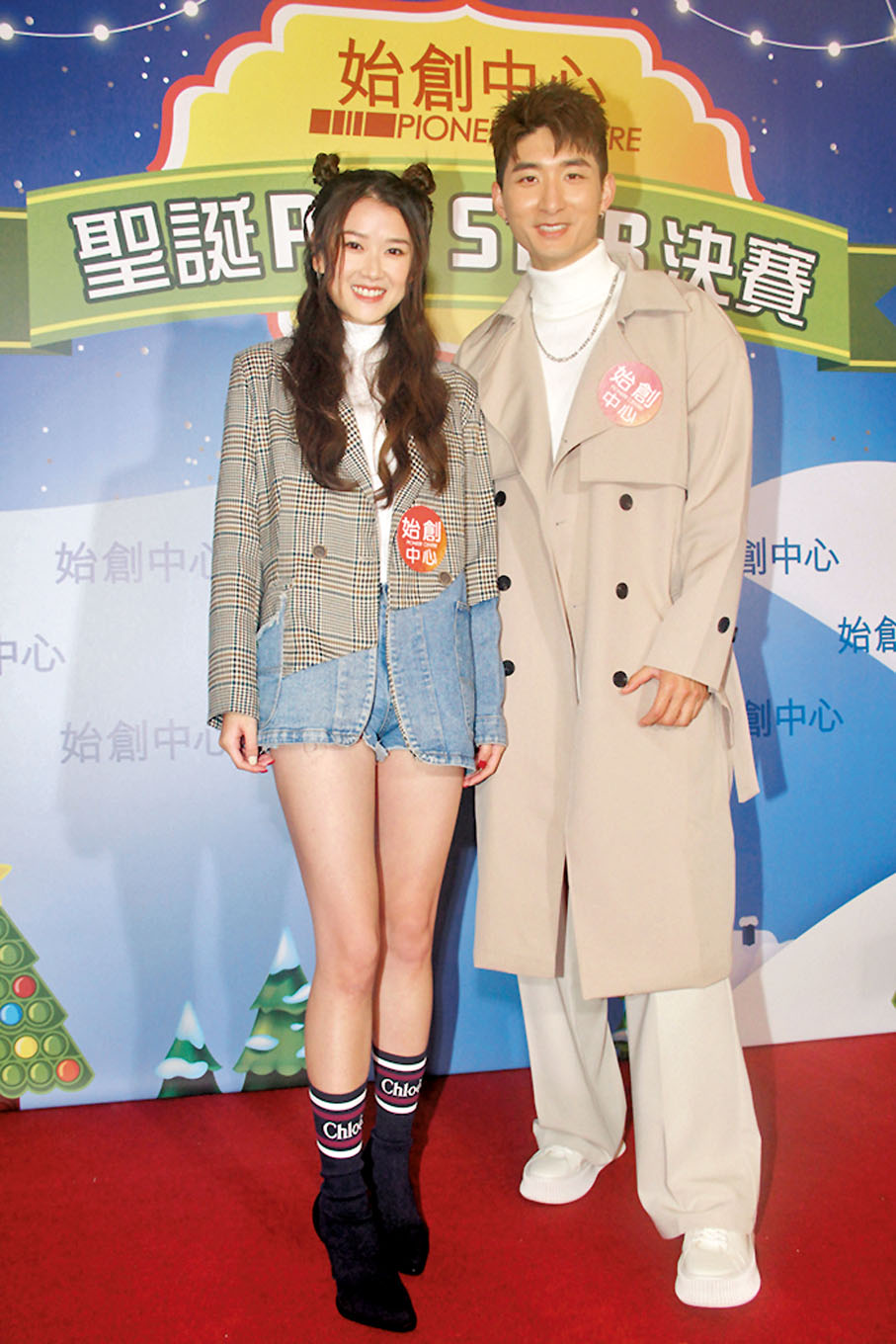 ●張馳豪與潘靜文以「情侶檔」出騷。