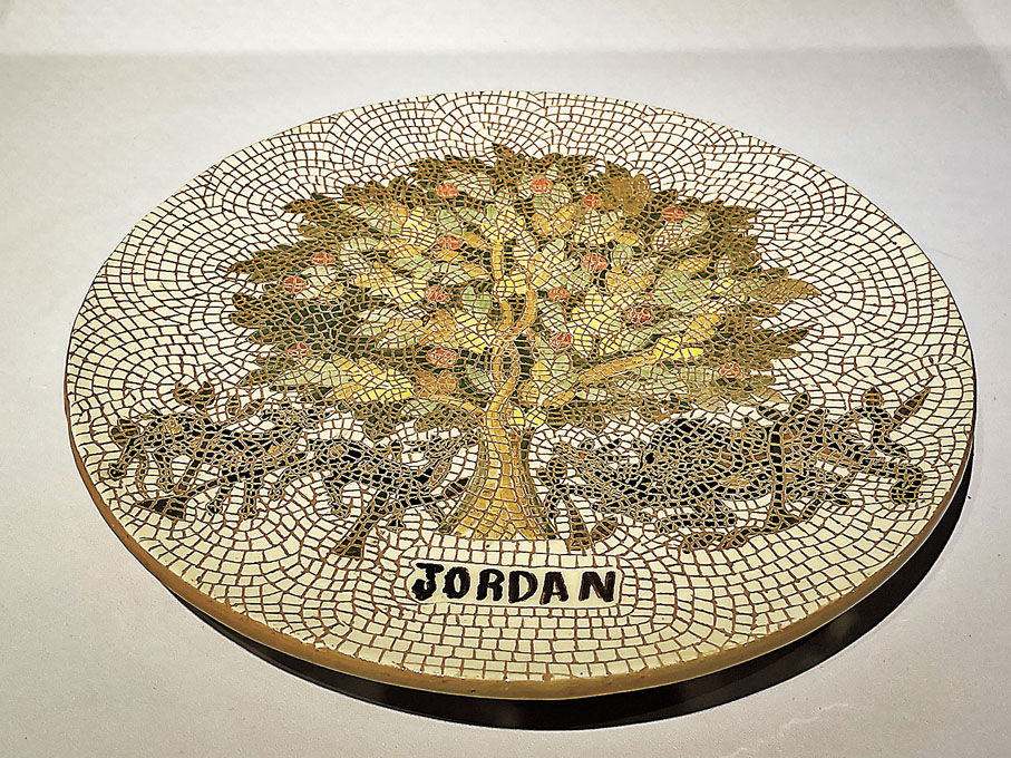 ●約旦非遺馬賽克鑲嵌畫。