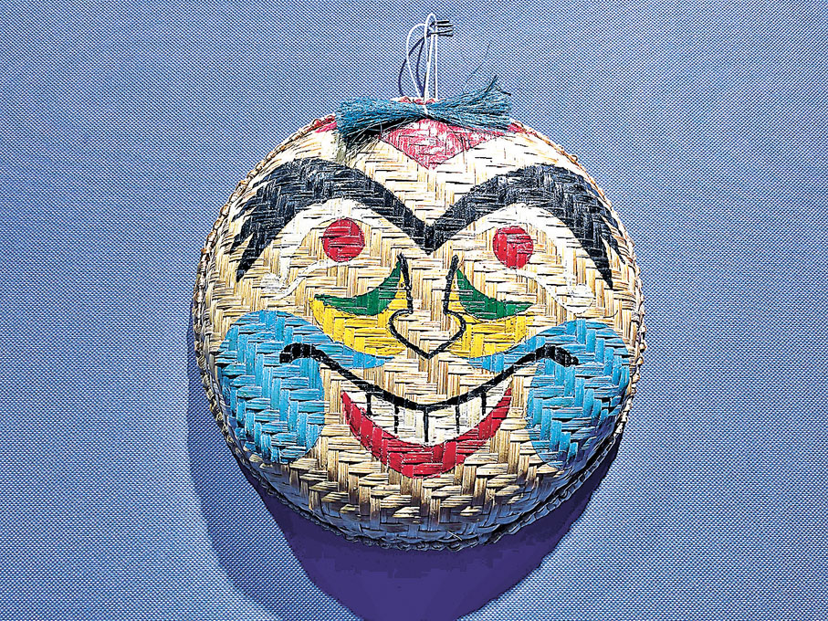 ●越南非遺竹編面具。