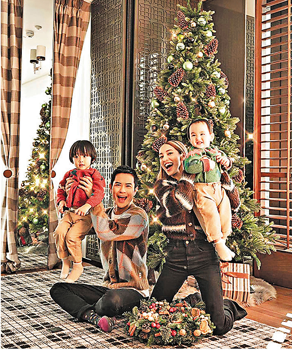 ● 陳凱琳一家喜慶滿分。