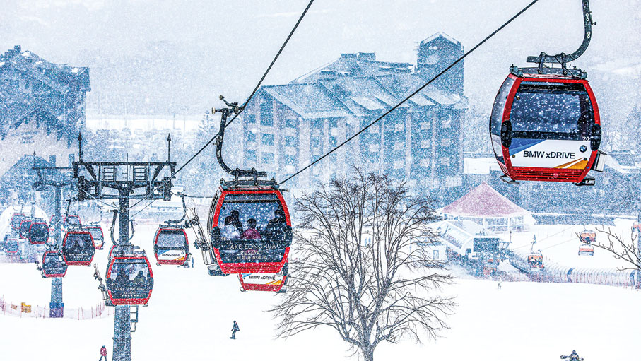 ●當下，「冬奧在北京  體驗在吉林  發展在吉林」氛圍濃厚。