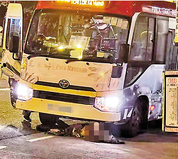 ◆80歲老翁被小巴拖行17公里後至深井，證實死亡。網上圖片