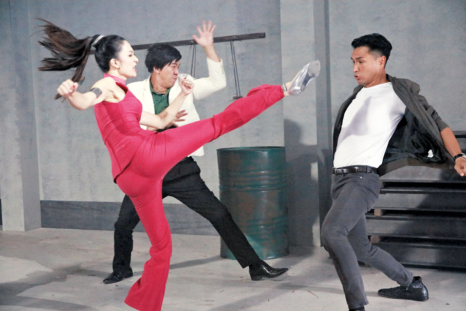 ◆繼《城寨英雄》之後，王君馨再度跟陳展鵬合作。