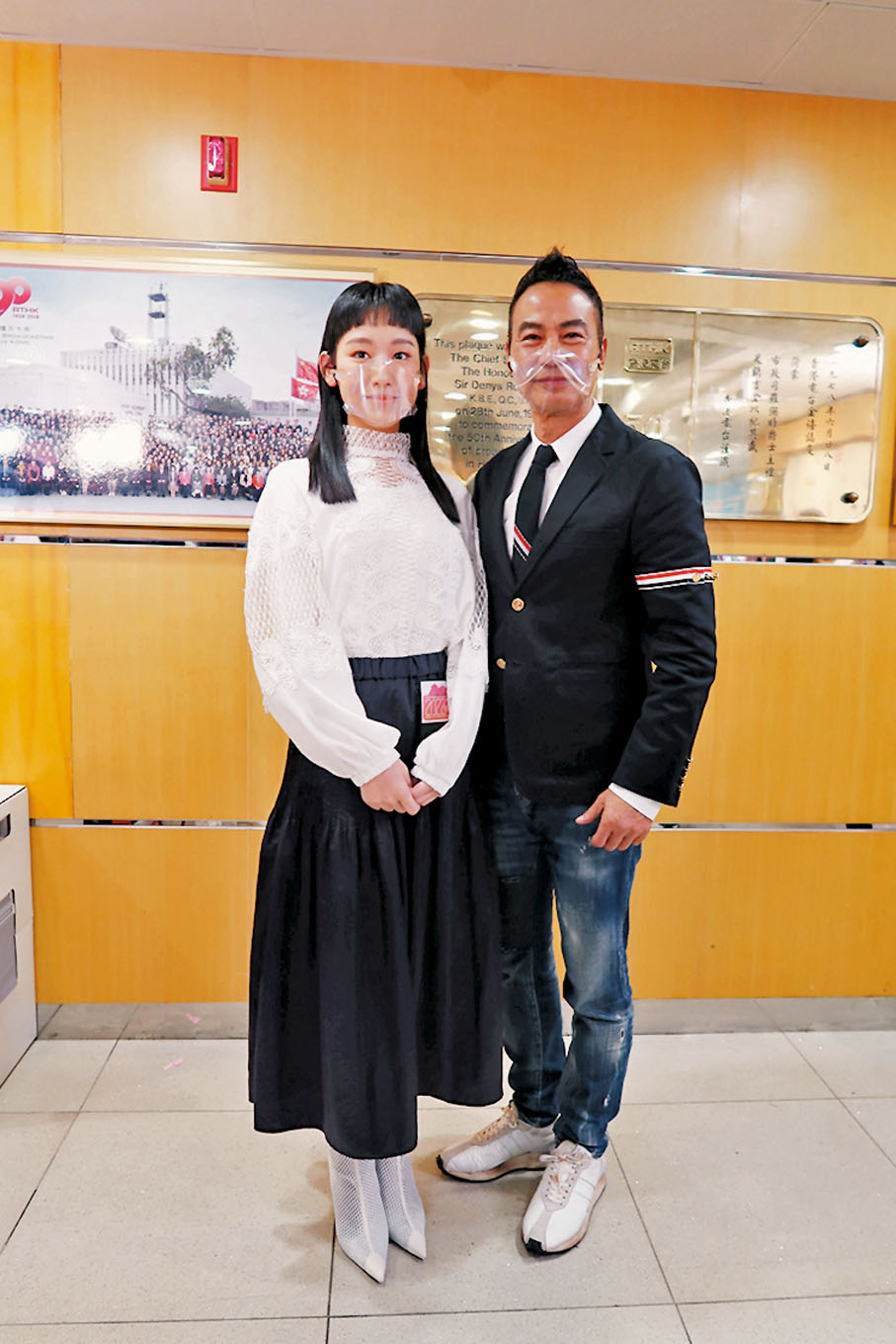 ◆任達華對炎明熹讚賞有加。