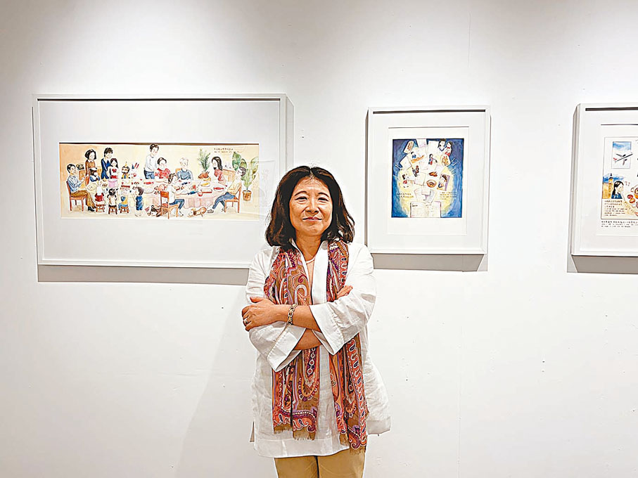 ◆夏卿在新書中將烹飪與藝術相結合。張岳悅 攝