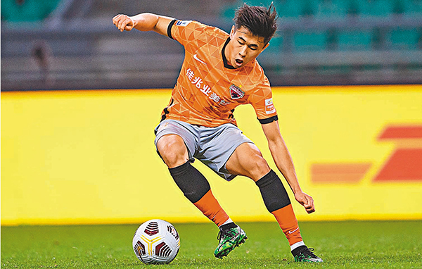 ◆効力深圳佳兆業的戴偉浚入選國足集訓隊。 微博圖片