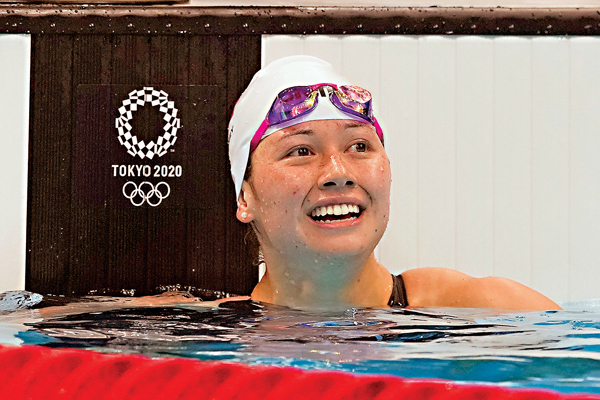 ◆何詩蓓在東奧勇奪兩銀後，又在短池世錦賽打破200米自由泳世界紀錄。 資料圖片