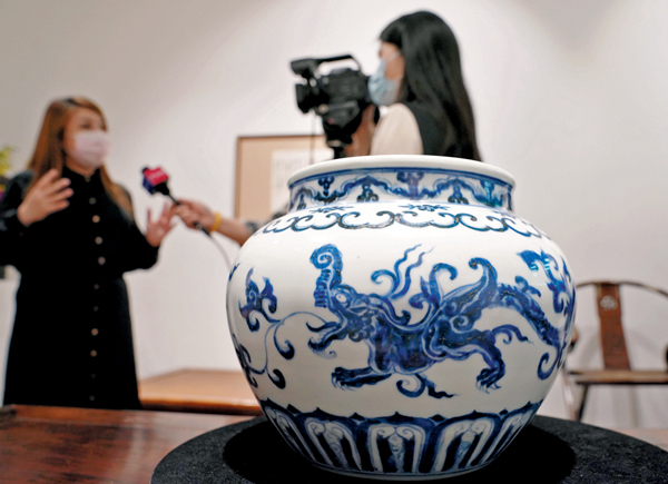 ◆中國瓷器經常出現在拍賣會上。