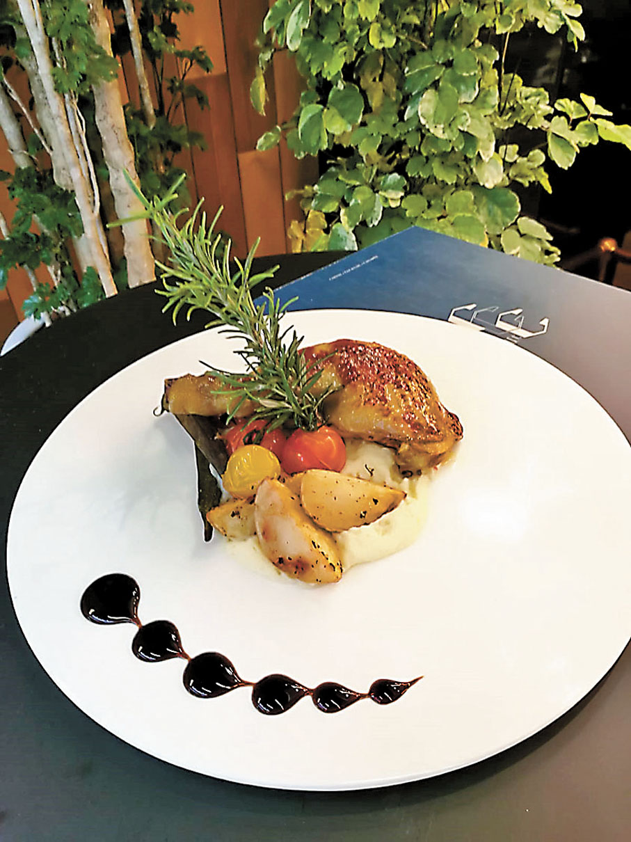 ◆油封雞腿伴野菜 