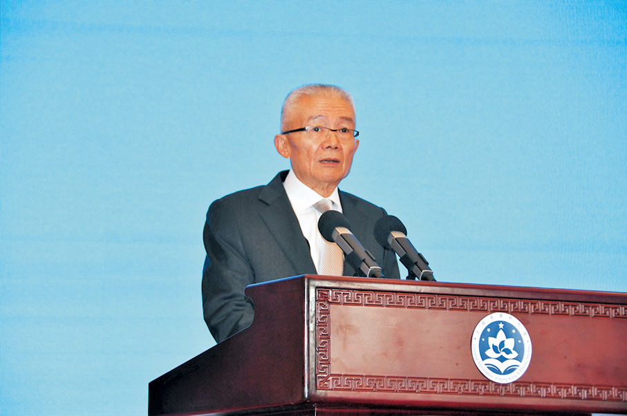 ◆徐澤表示，香港的民主制度及其發展必須由中央主導。 香港文匯報記者馬靜  攝