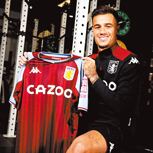 ◆菲臘比古天奴外借重回英超加盟維拉。  維拉圖片