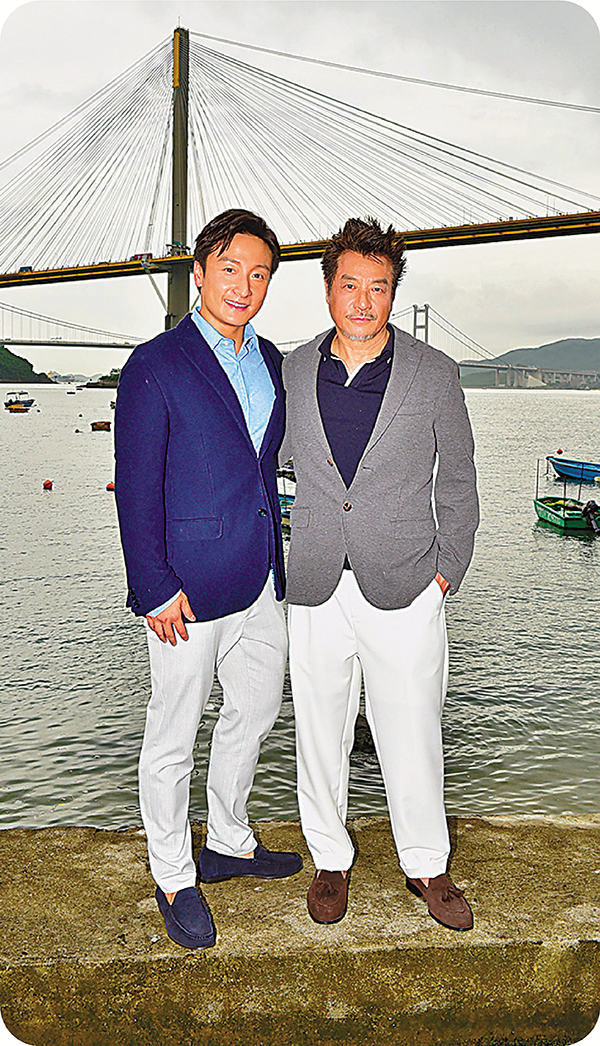 ◆石修(右)與方力申再度合演父子。