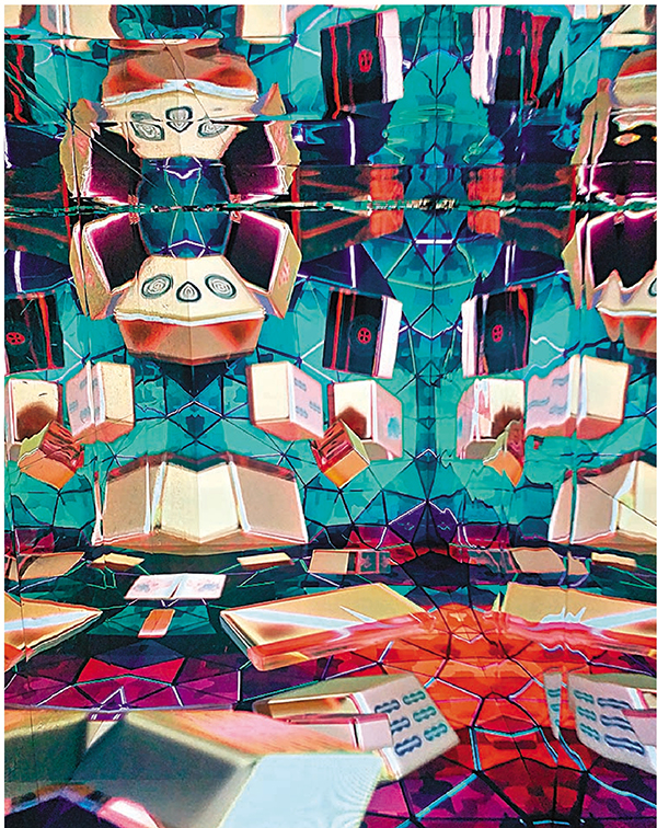 ◆現場展出沉浸式藝術裝置。 朱慧恩 攝