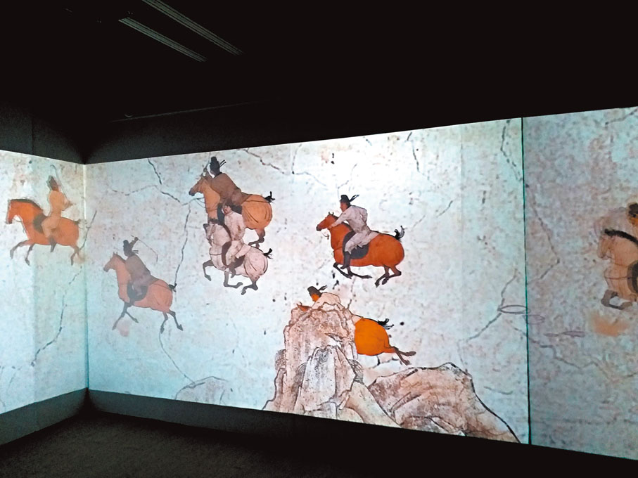 ◆唐代人愛打馬球。