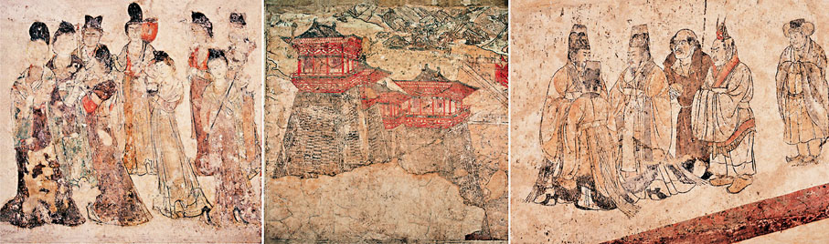 ◆展中壁畫（局部）。