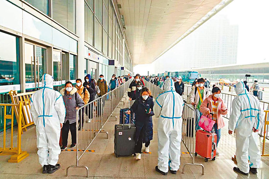 ◆ 歷經40天的艱苦戰疫，陝西省西安市19日迎來零新增，西安多區開始逐步解封並加快復工復產。圖為西安北站人氣漸升。 受訪者供圖