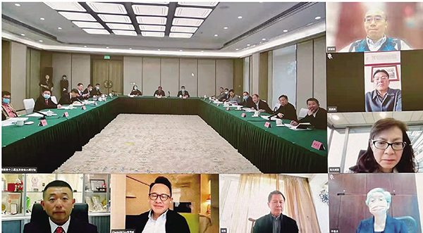 ◆ 港區委員通過視頻參加四川省政協會議。