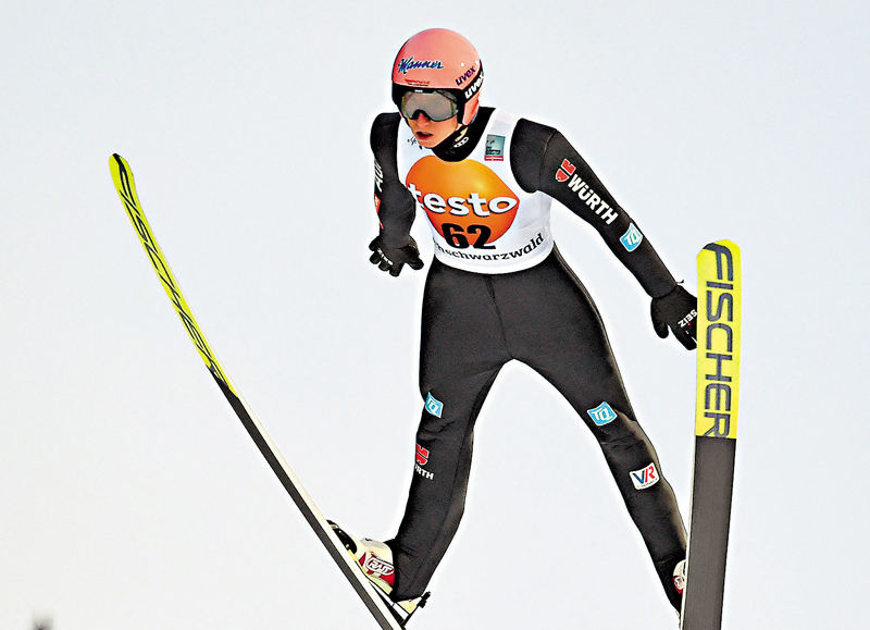 ◆正在德國進行的跳台滑雪世界盃，多國多人感染新冠病毒。 法新社