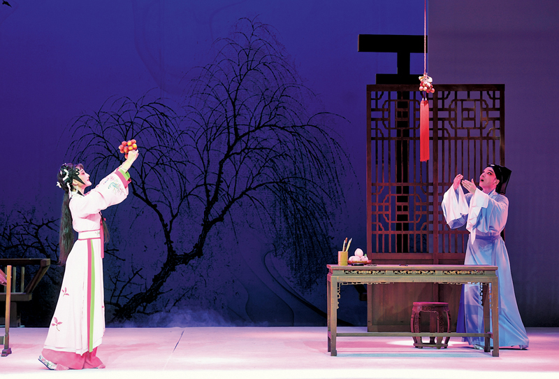 ◆閩劇《荔枝換絳桃》早前在福建省閩劇藝術中心首演。