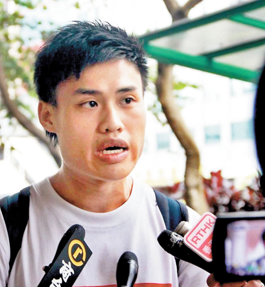 攬炒派前元朗區區議員何惠彬。 資料圖片