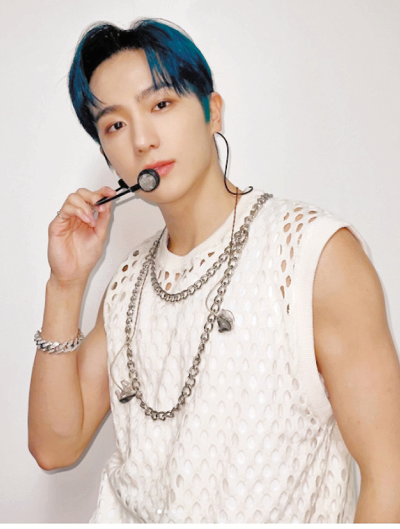 ◆ The Boyz成員李賢在亦中招。  網上圖片