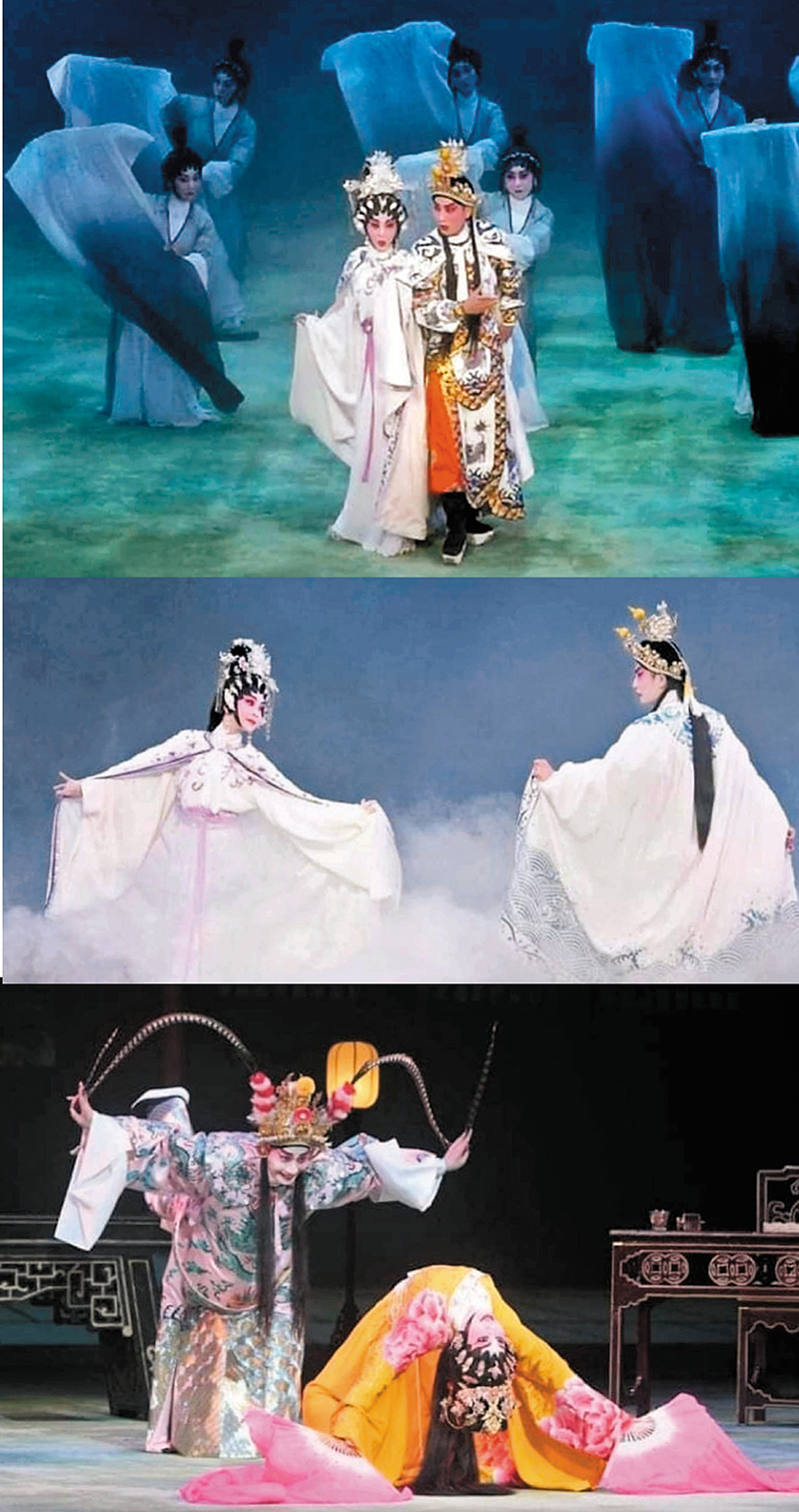 ◆王志良和林穎施是最佳合作夥伴，他們在劇中有多場歌舞，大顯戲曲身段。